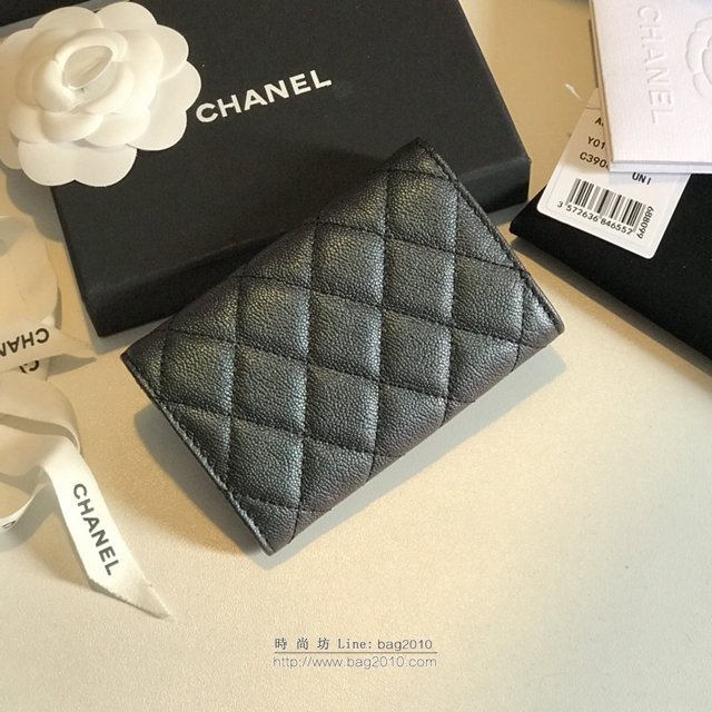 Chanel女包 80799 19早春系列新款cf卡包 香奈兒翻蓋三折錢包 Chanel短錢夾  djc2993